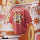 Groovy peach puff t-shirt