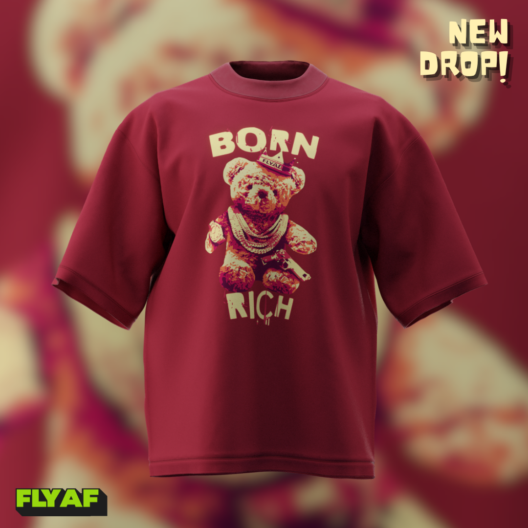 Born rich puff t-shirt