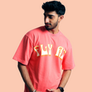 Groovy peach puff t-shirt