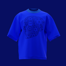 Mandala skull blue t-shirt