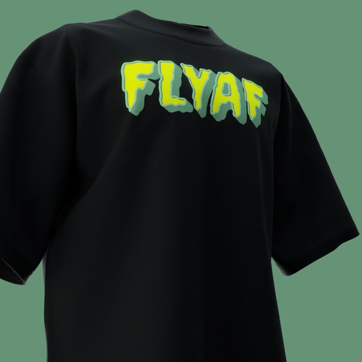 Alligator black puff t-shirt - Flyaf Store