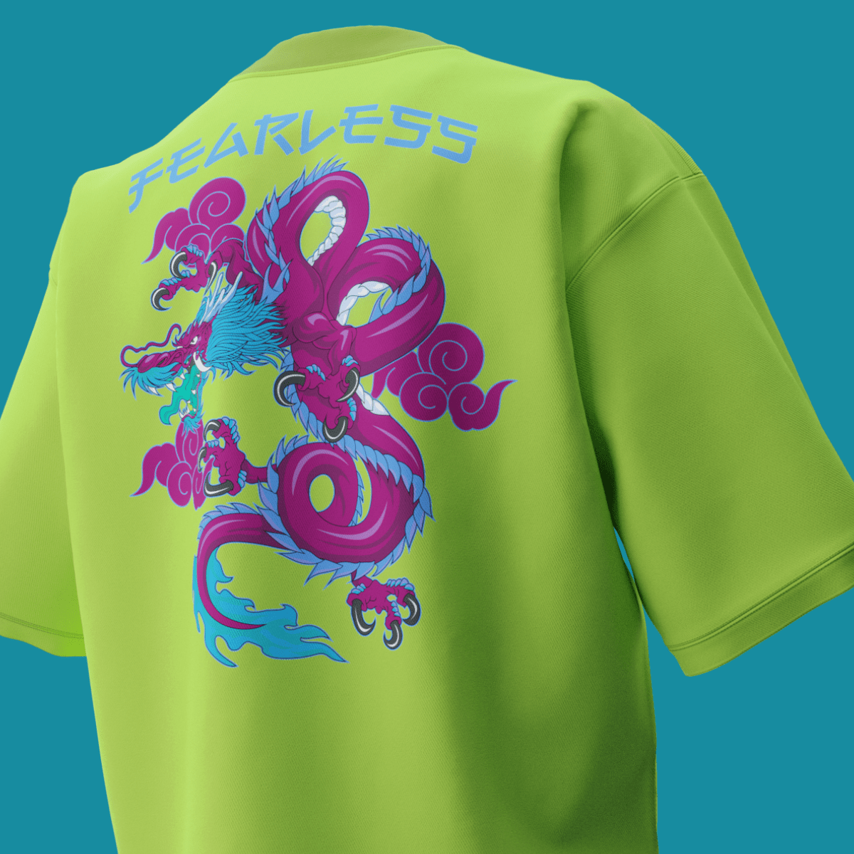 Fearless dragon neon green - Flyaf Store