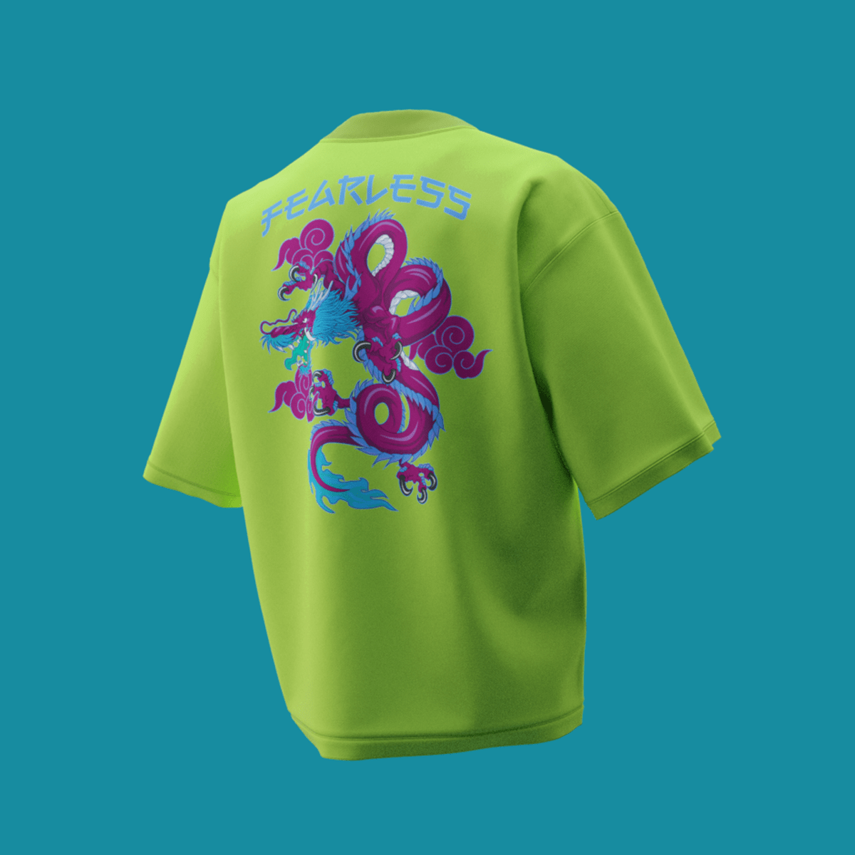 Fearless dragon neon green - Flyaf Store