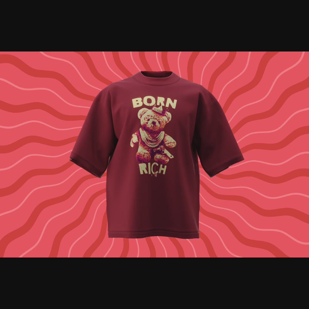 Born rich puff t-shirt